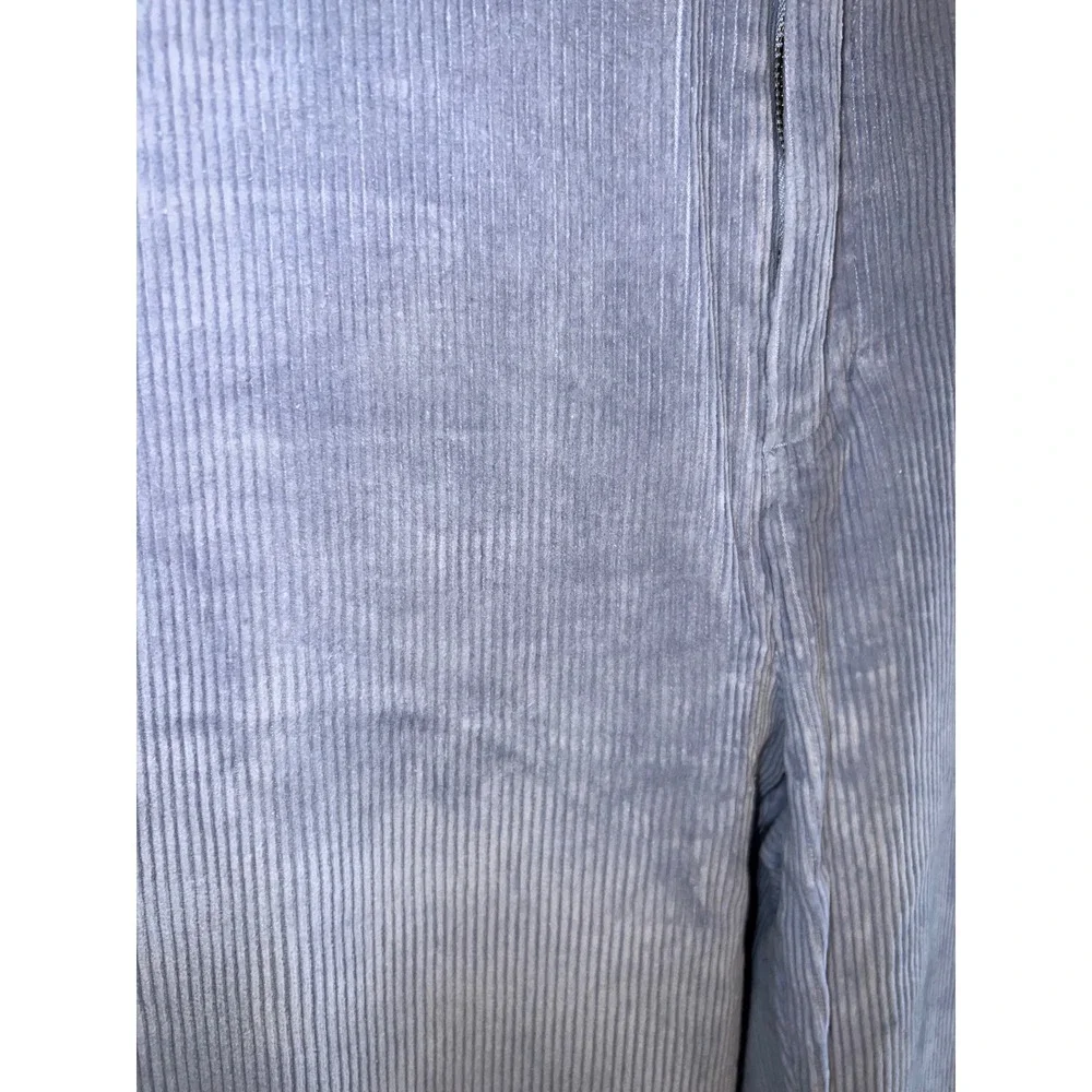 Women's Lauren Ralph Lauren Light Blue Velour Corduroy Pants SZ 14‎ ALTERED